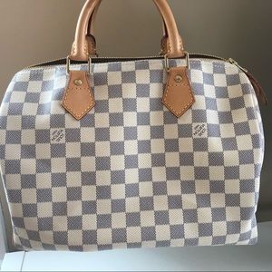 LV Damier Azur Speedy 30 •pristine condition•